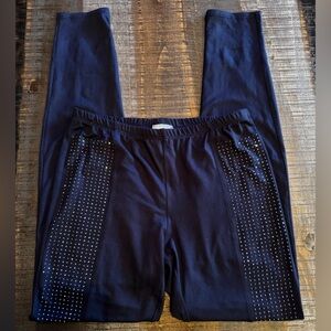 🎀 Navy Leggings with Studded Rhinestones Vocal Brand Size Small